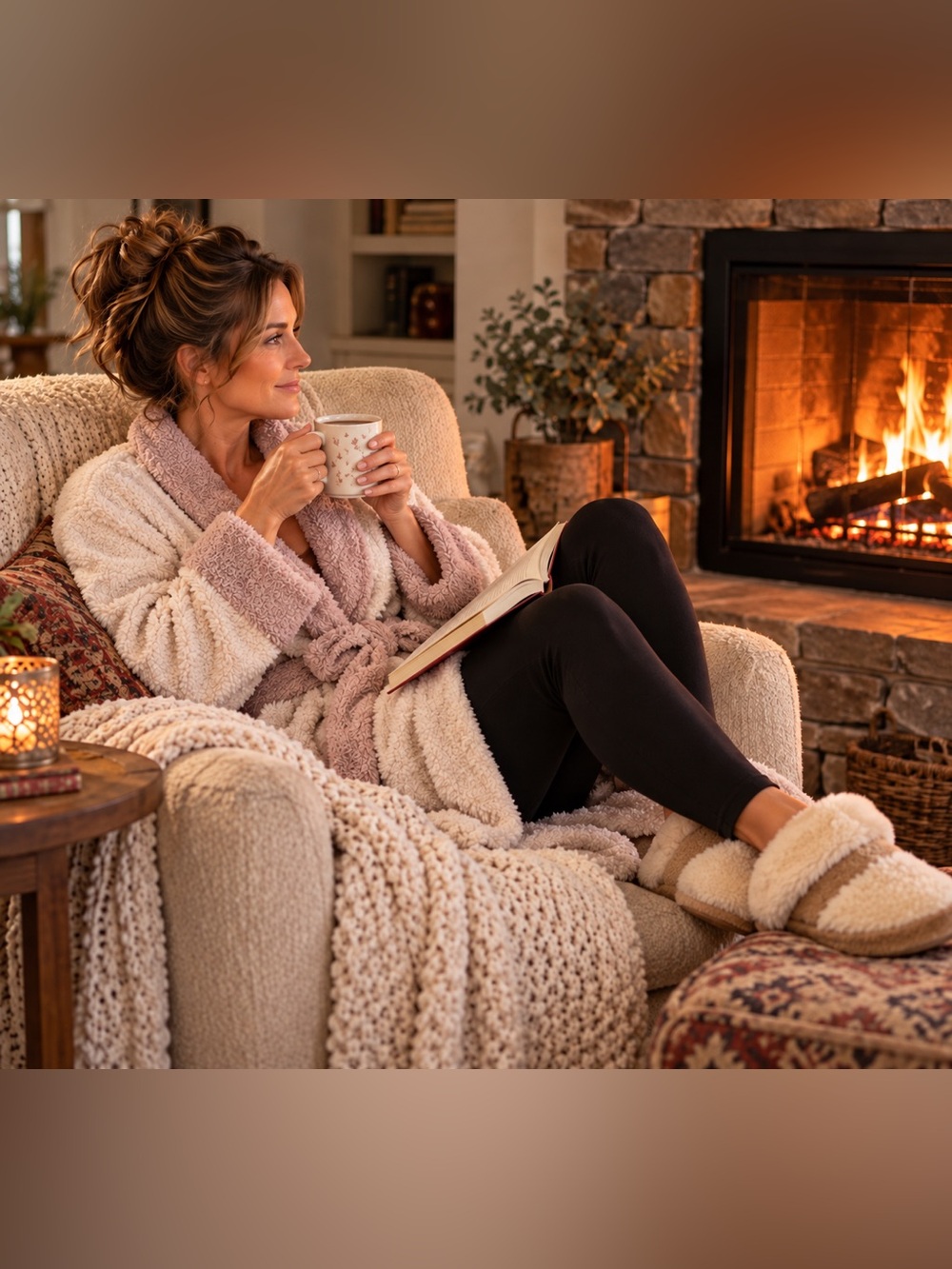 EUC Barefoot Dreams Cozy Short Bathrobe or Coverup